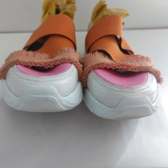 EMILIO PUCCI Sneakers Size 7.5 Colorful Leather Dopamine Slip On Designer Kicks - Picture 11 of 15